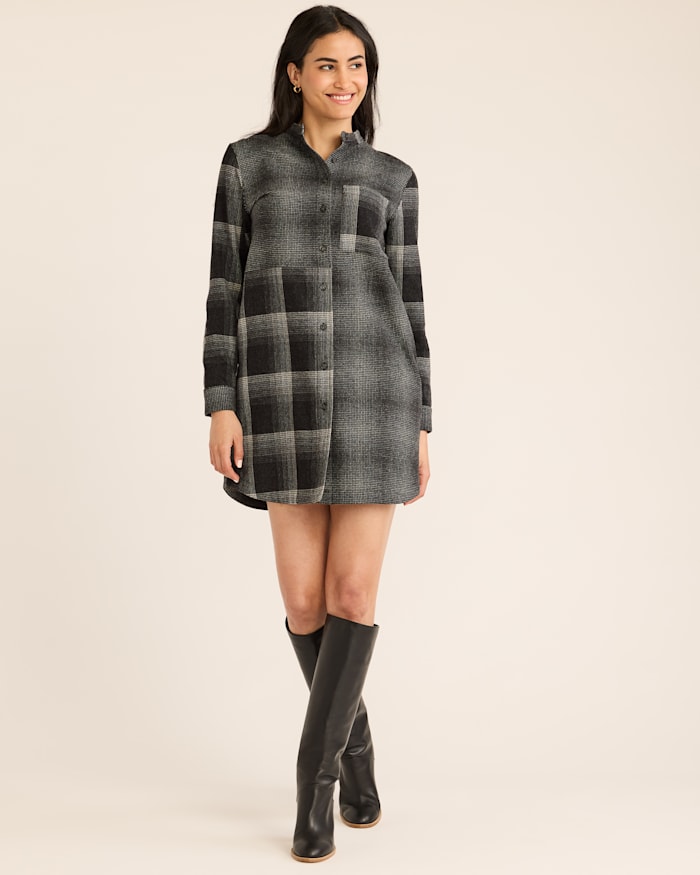 WOMEN'S CENTENNIAL PLAID SHIRT DRESS